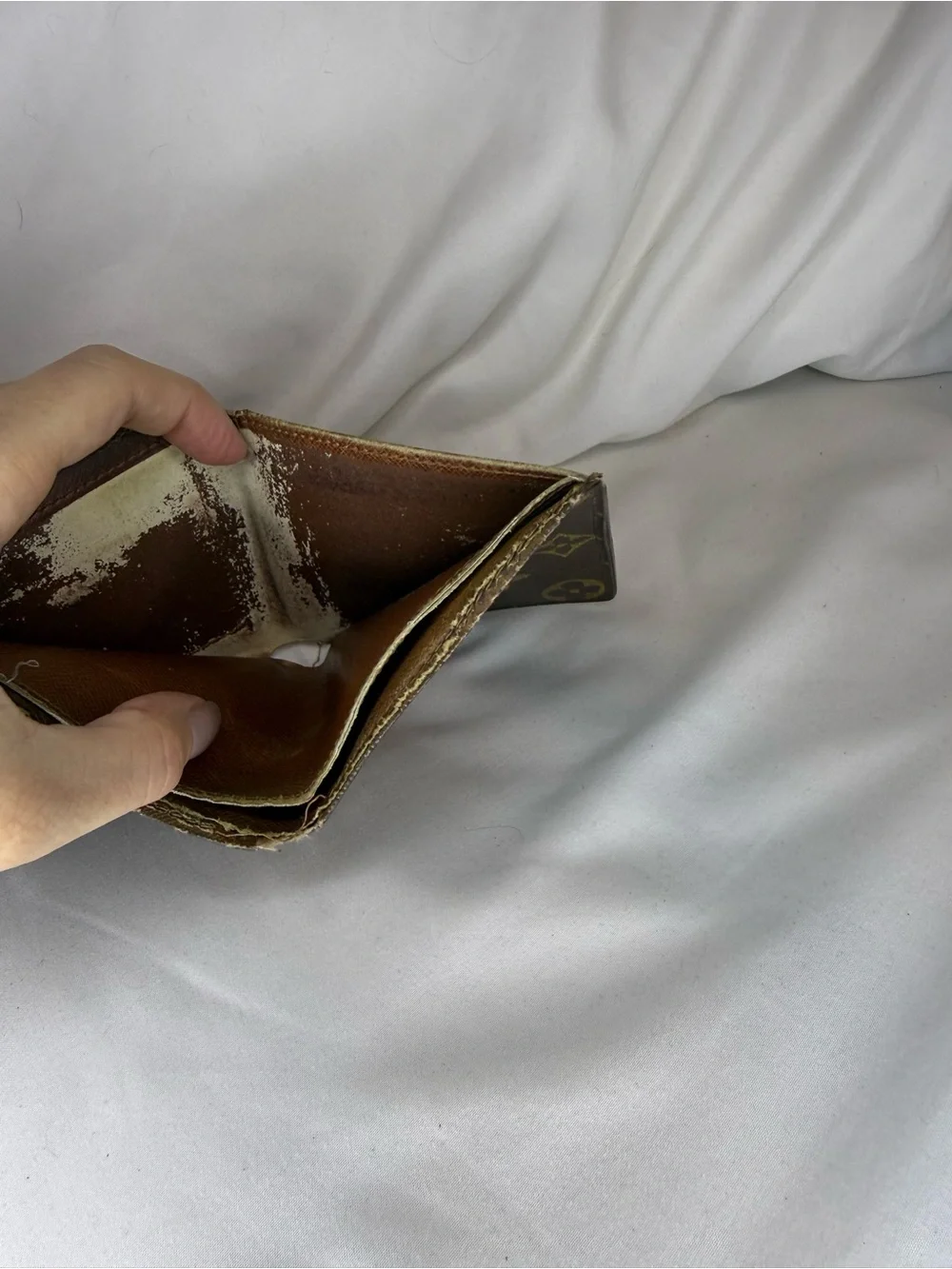 Louis Vuitton Monogram Bifold Wallet in Dark Brown and Tan - Picture 6 of 7